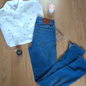 Lucky brand distressed Ava skinny jeans